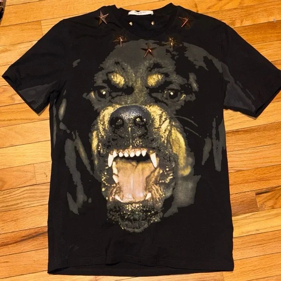 Givenchy | Shirts | Givenchy Rottweiler Star Appliqu Tshirt Size 